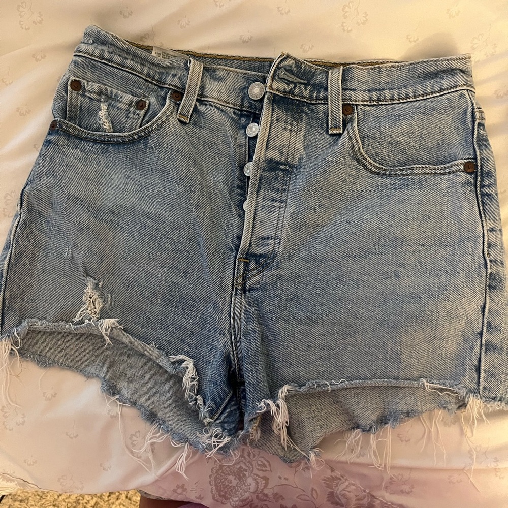 Levi’s Ribcage Denim Shorts